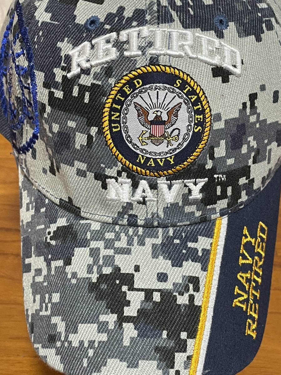 米軍放出品　未使用　ＮＡＶＹ　ＲＥＴＩＲＥＤ　キャップ_画像5