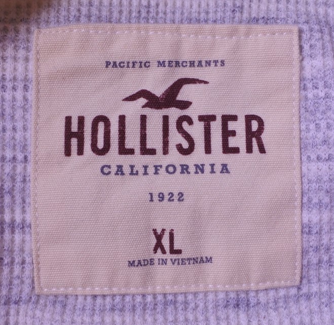 格安 HOLLISTER ホリスター サーマル ロンT サイズXL ライトグレー 20230504 fkdyu m 0503_画像3