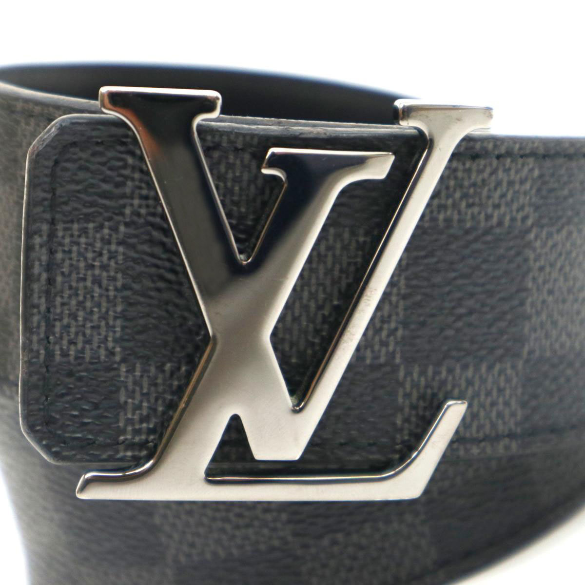ルイヴィトン サンチュール LV イニシャル リバーシブル ベルト ダミエ