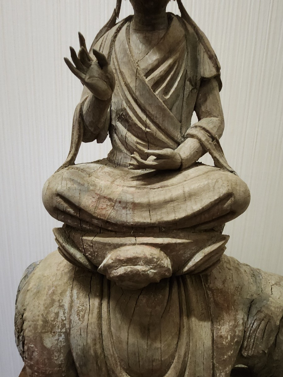 仏教美術 木彫 仏像 観音菩薩 骨董 観音様 中国美術 唐物 時代物