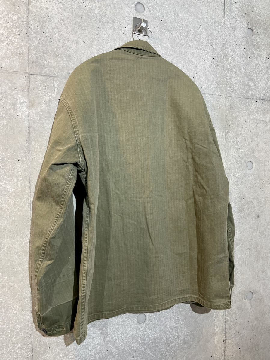 40s US NAVY N-3 HBT JACKET 40 米軍実物 月桂樹 ビンテージ