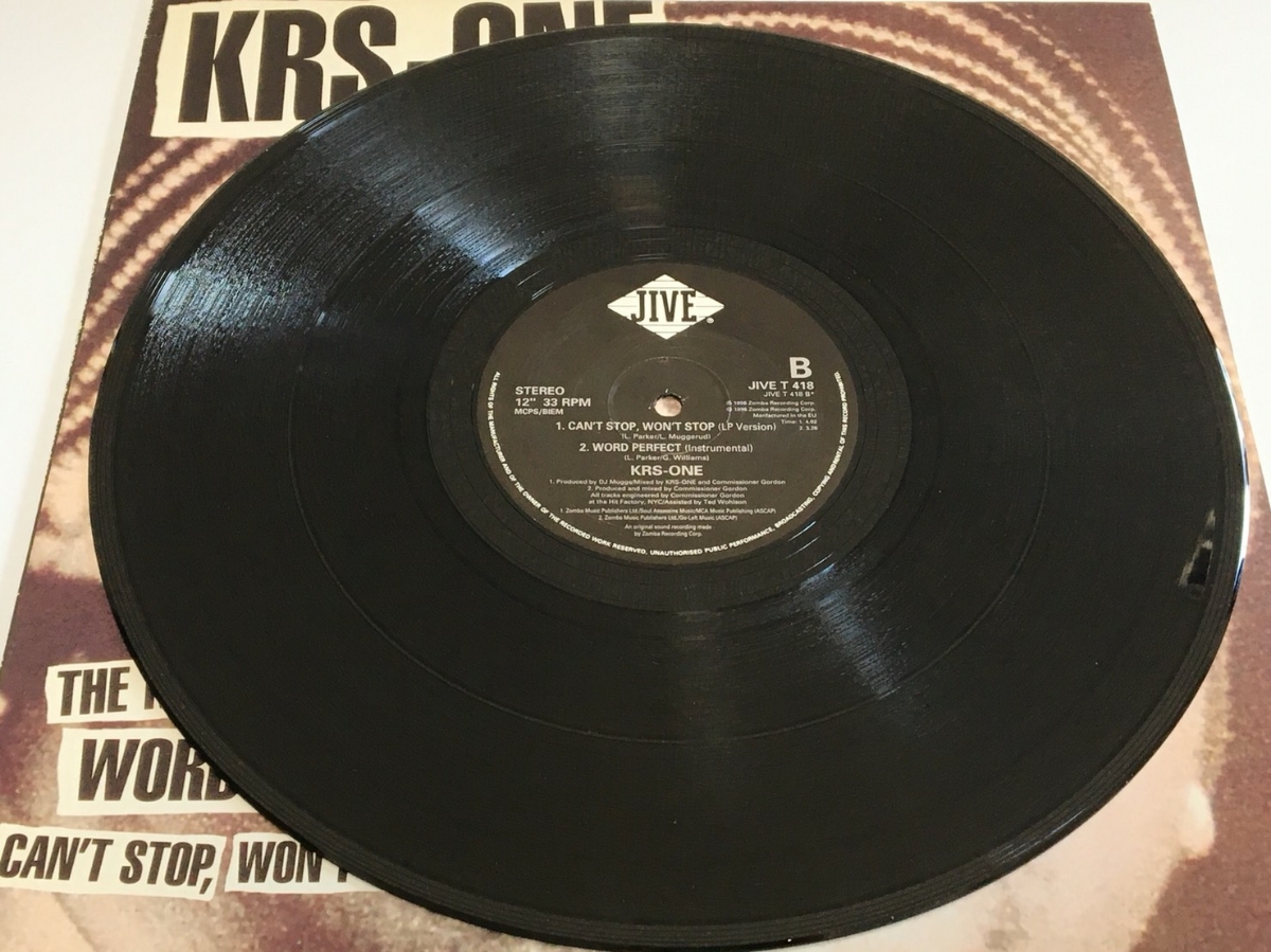 レコード KRS-OneCan't Stop, Won't Stop / The MC / Word Perfect ヒップホップ ラップ rap DJ ブラックミュージック_画像4