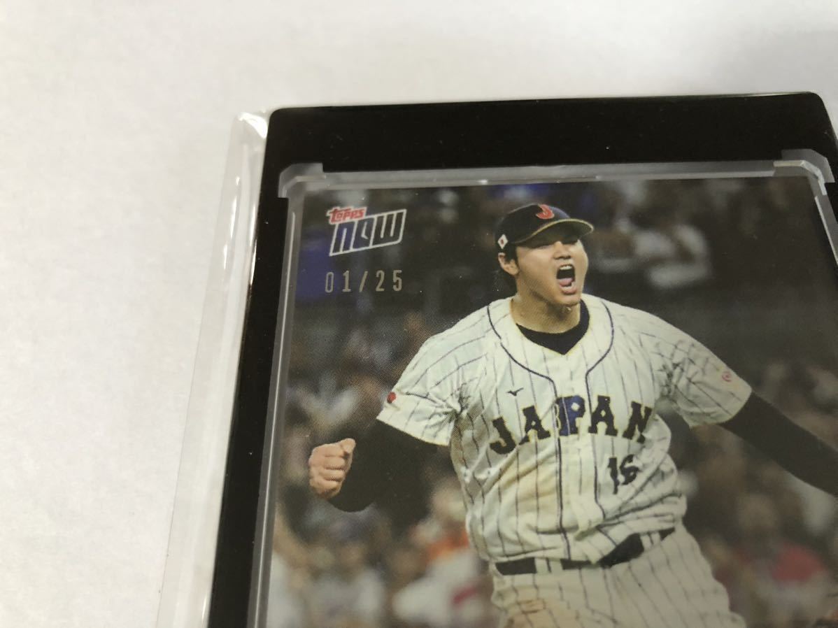 ファーストナンバー【25枚限定】topps now 大谷翔平 (01/25) 紫版