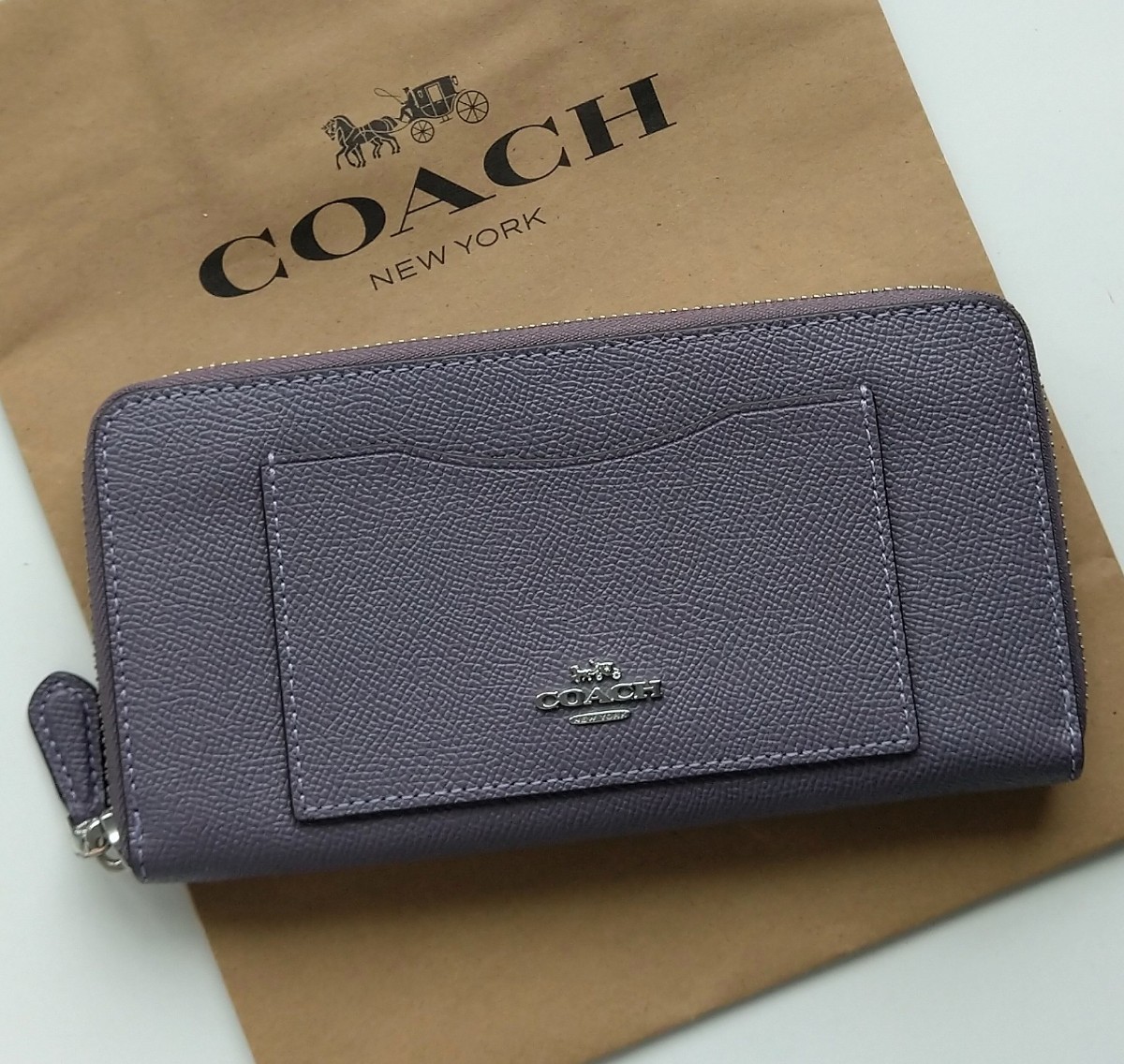 新品】COACH コーチ 長財布 ラウンドジップ デニム系 Yahoo!フリマ（旧）-