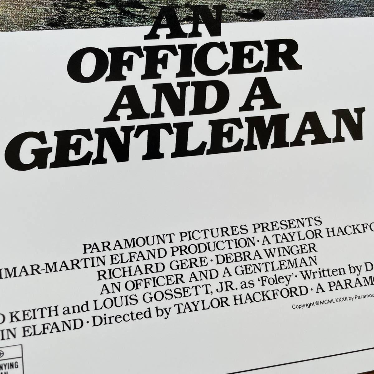 ポスター『愛と青春の旅だち』（An Officer and a Gentleman） 1982 ★リチャード・ギア/ジョー・コッカー_画像4