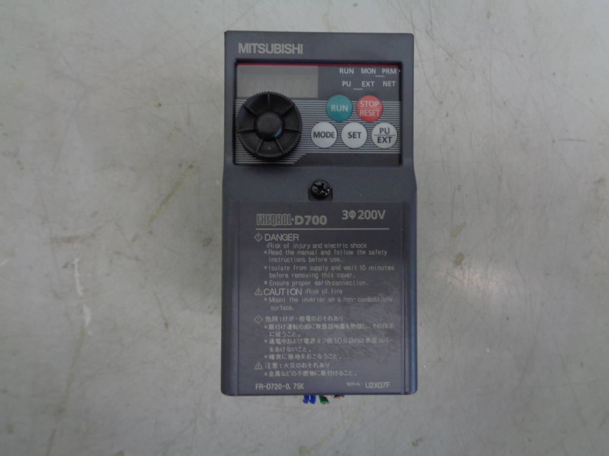 国内即発送】 MK8186 三菱電機 インバータ FR-D720-0.75K その他 - www