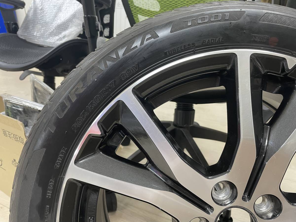 バリ山 スバル 純正 インプレッサ G4 2.0 17インチ 7J +55 PCD100 5H 5