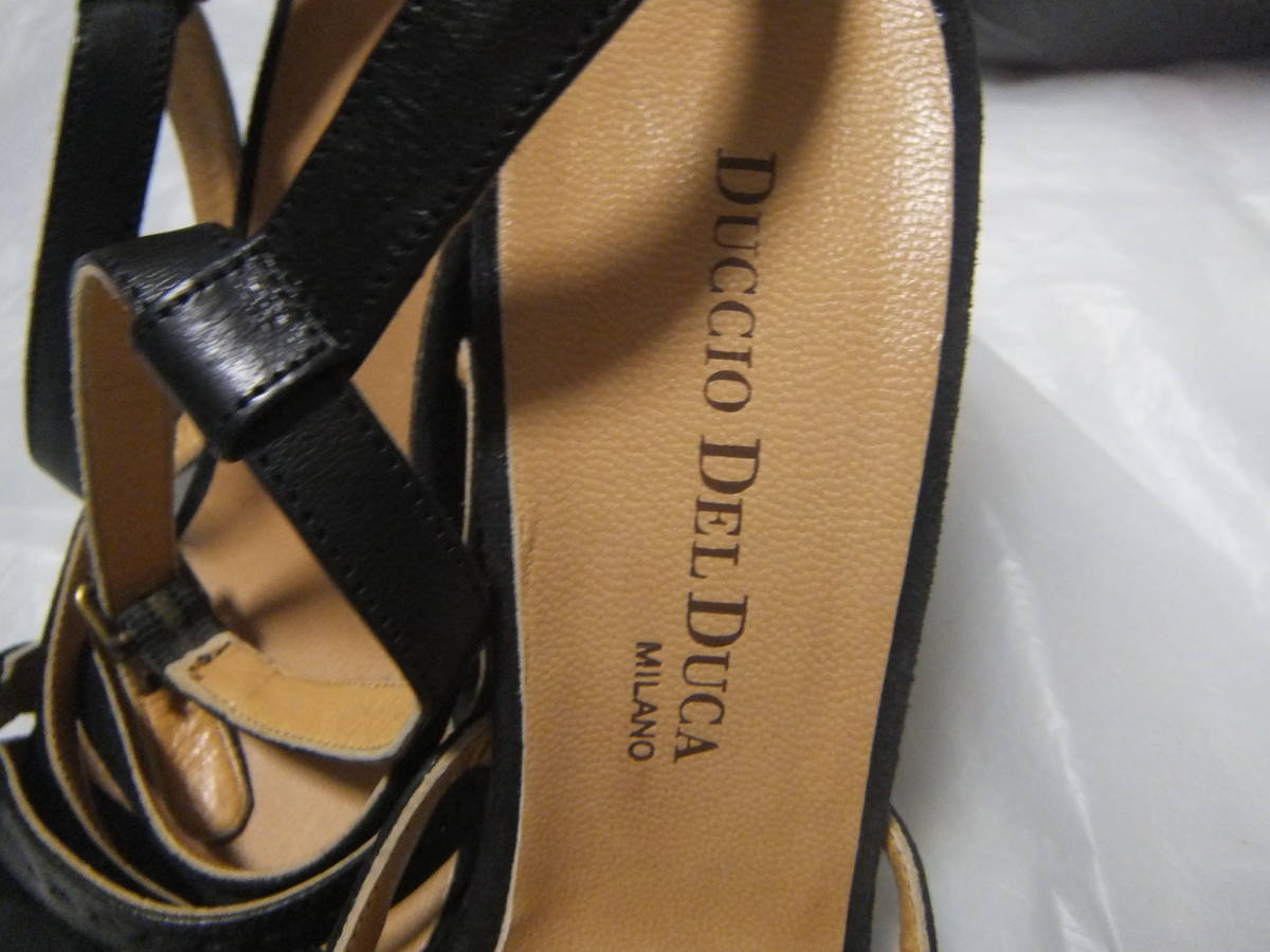 未使用 \51450の品 DUCCIO DEL DUCA デュッチオデルデュッカ size36 23cm相当 サンダル シューズ 靴 イタリア製 く1467_画像5