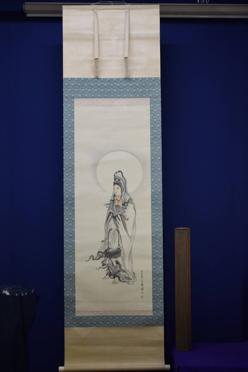 真作】/石井金陵/魚観音像図/布袋屋掛軸HE-481 商品细节 | Yahoo 真作】/石井金陵/魚観音像図/布袋屋掛軸HE-481 商品细节 | Yahoo