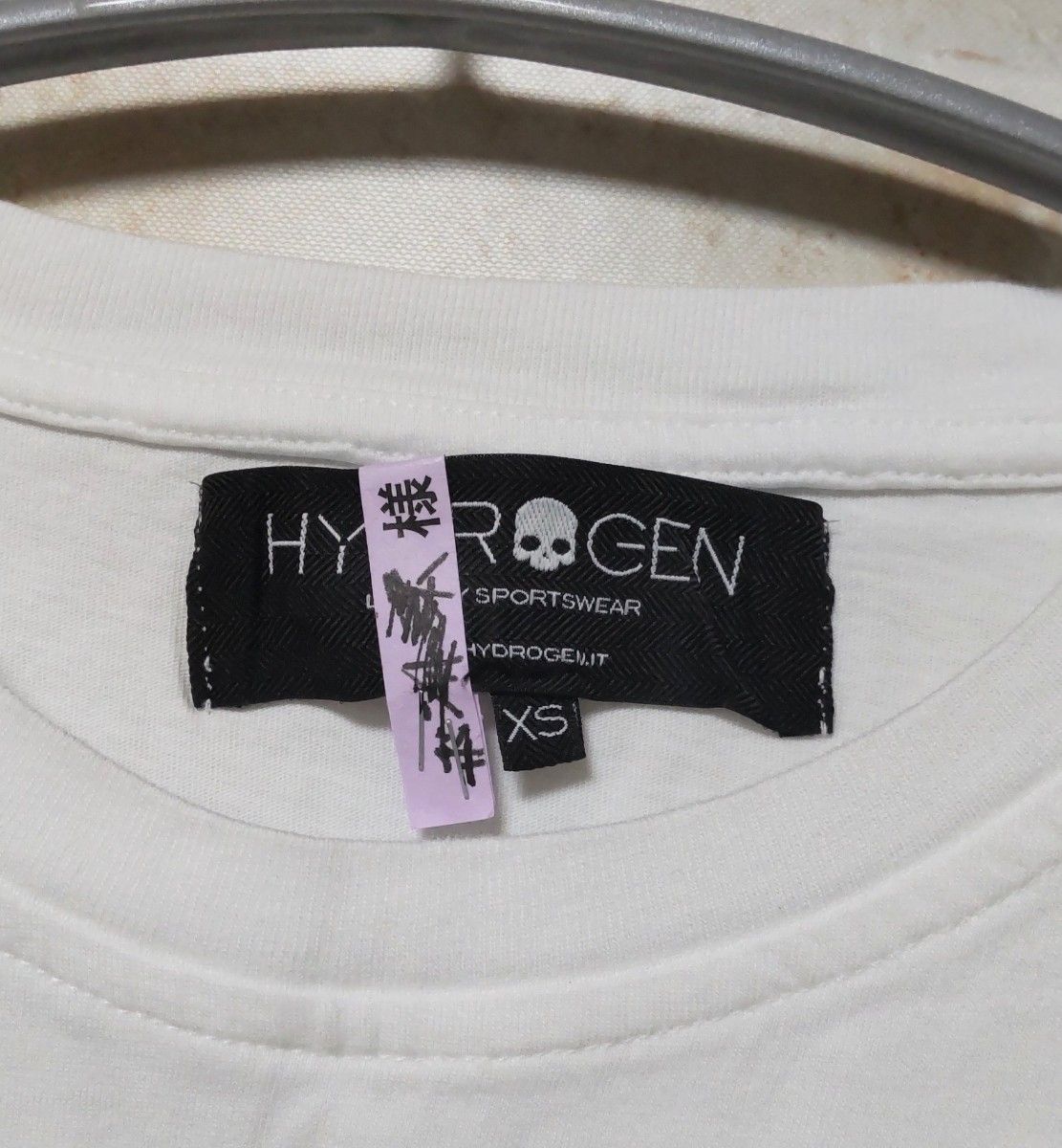 【HYDROGEN】 セール　半袖Tシャツ　胸ポケット　トップス　XSサイズ　USED　美品　T17