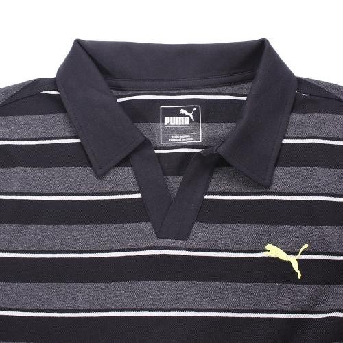 M size [ outlet ] Puma polo-shirt with short sleeves PUMA. water speed . black border Skipper 