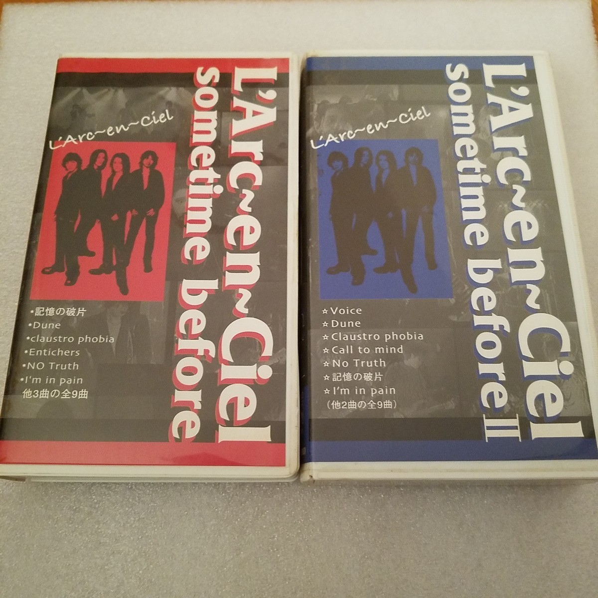 送料無料 L'Arc~en~Ciel【sometime before 1+2】VHSビデオ2本セット 未