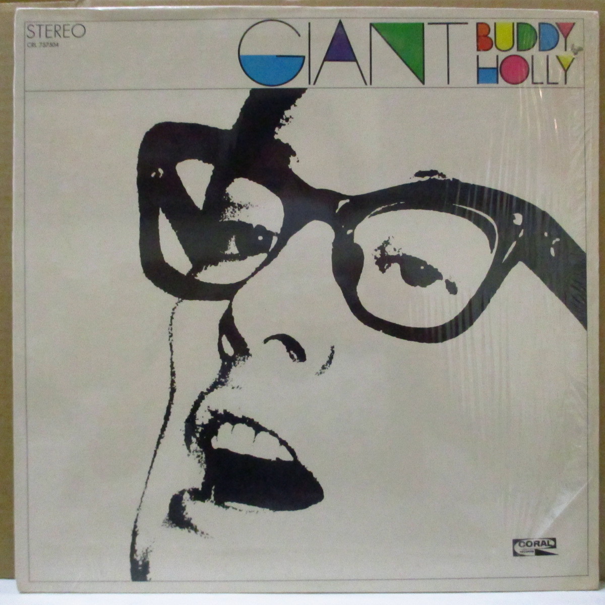 BUDDY HOLLY-Giant (US the first times [MCA credit black * rainbow labe] original * stereo LP)