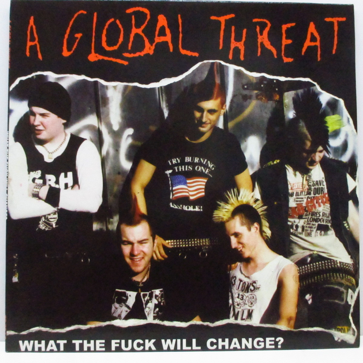 A GLOBAL THREAT-What The Fuck Will Change? (US ´02 再発 LP+インナ-