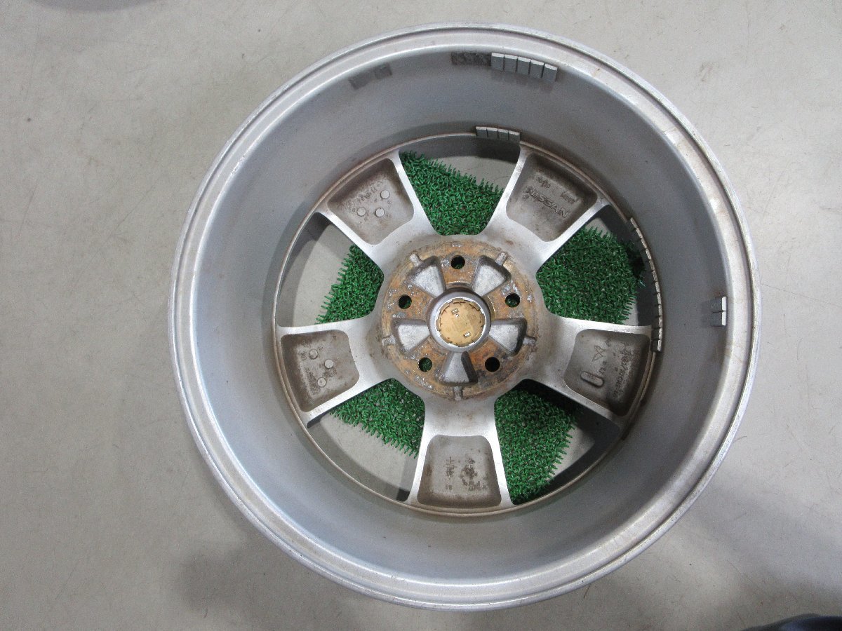 ■ 17インチ 日産 純正アルミホイール / 17×6.5J+40 / 5Ｈ PCD114.3 / 4本 / 中古 / シルバー_画像7