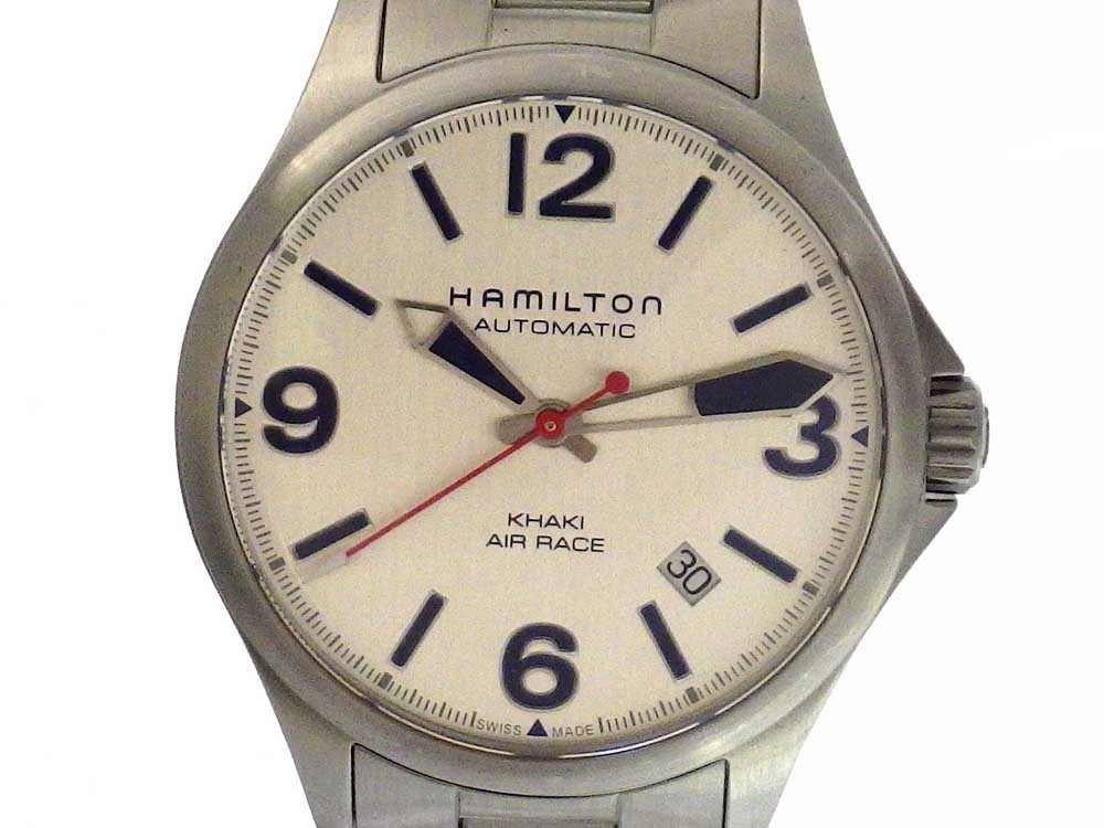 ハミルトン HAMILTON H762250 カーキ デイト レッドブルエアレース メンズ腕時計 オートマ_画像1