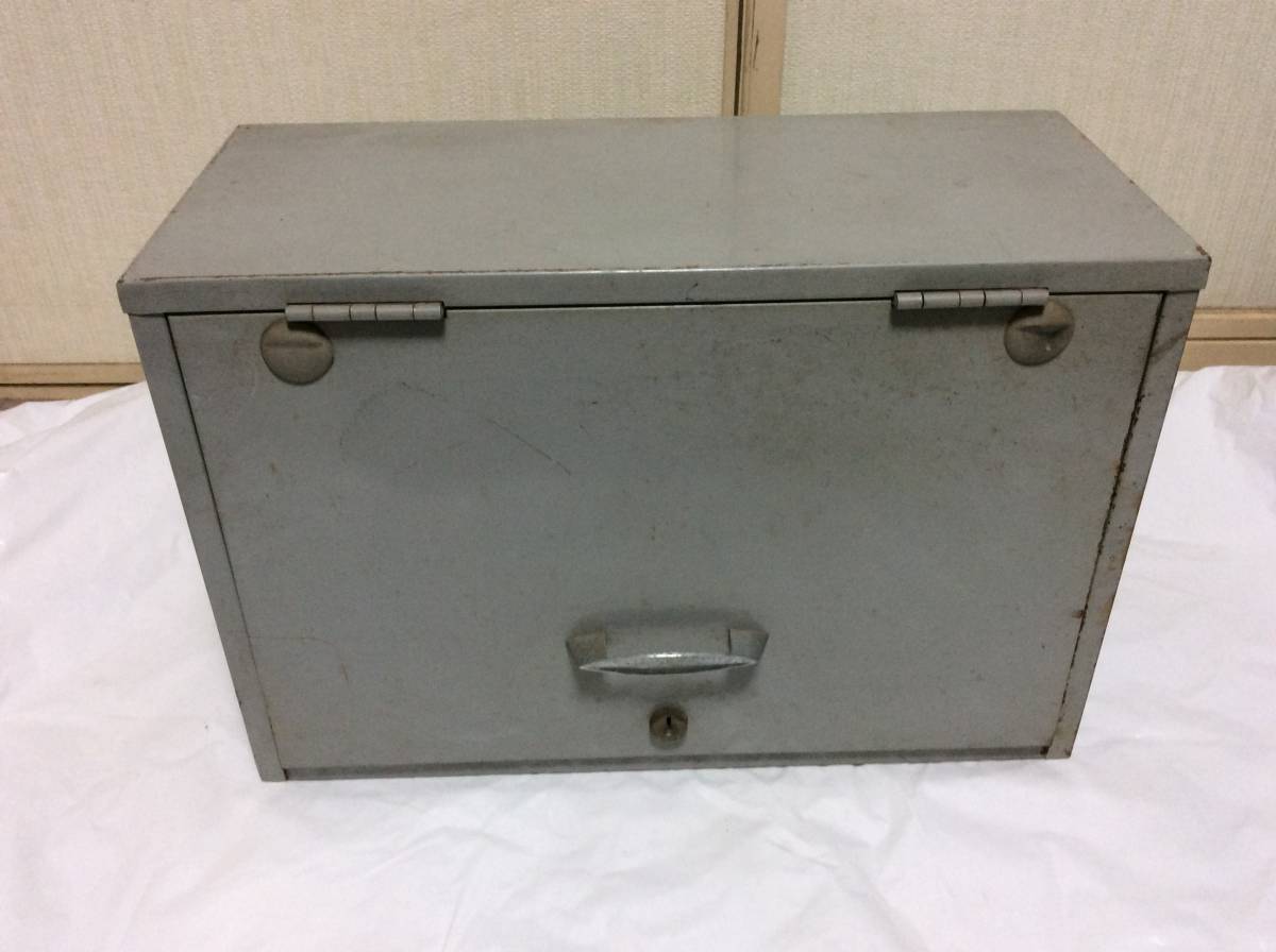  rare rare goods postal . post office steel made reji safe steel box Showa Retro 