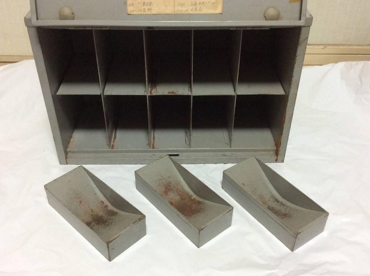  rare rare goods postal . post office steel made reji safe steel box Showa Retro 