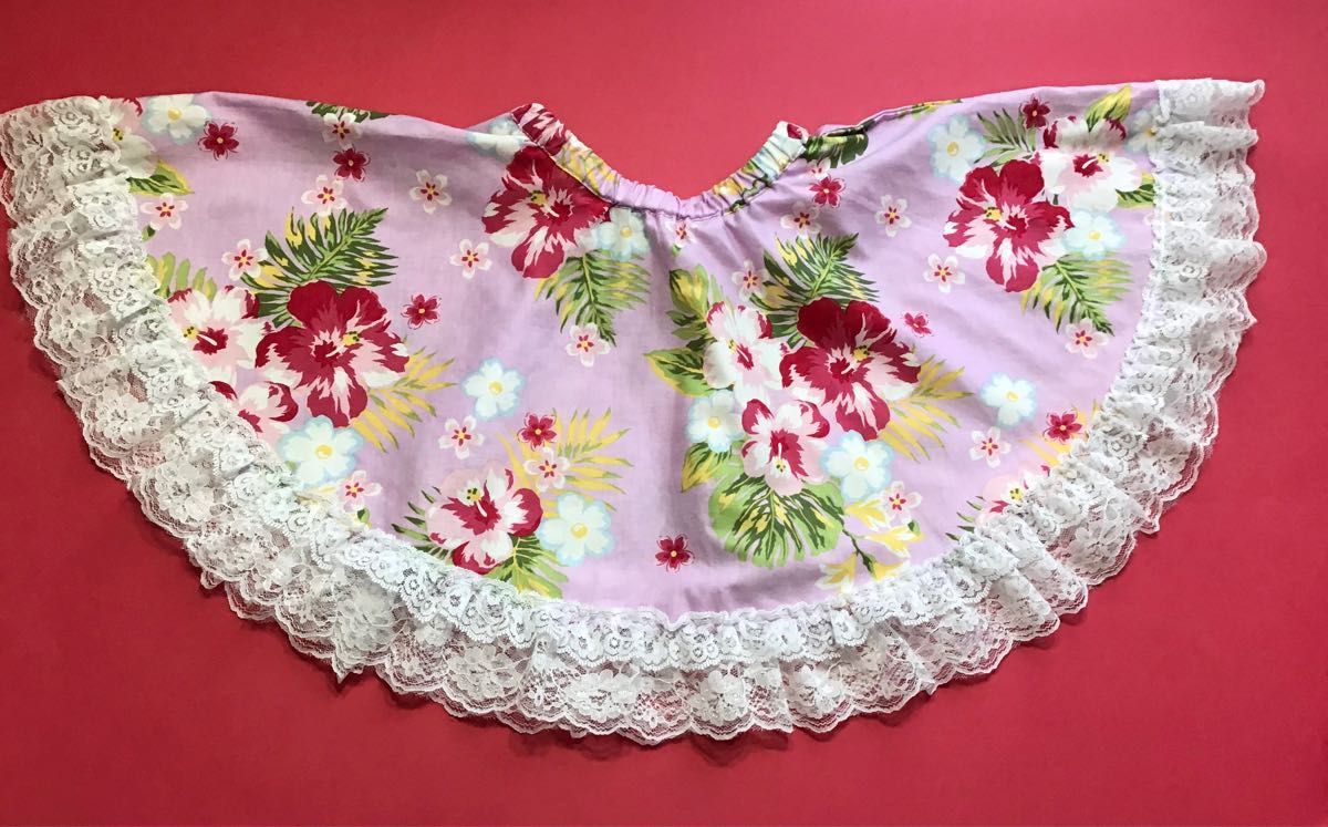 浴衣ドレス サイズ90 美品 女の子 ハイビスカス ハワイアンプリンセス