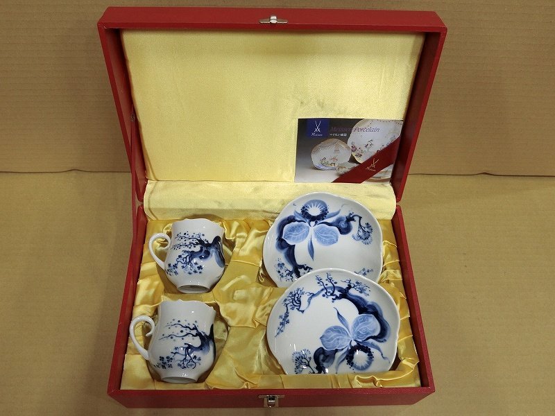 のオシャレな 4客セット MEISSEN - ☆マイセン マイセン ブルー