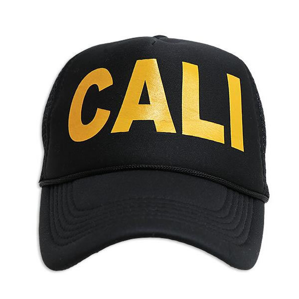 CALI TRUCKER MESH キャップ ブラック＆ブラック CAP (AC-CP-SM740） California_画像1