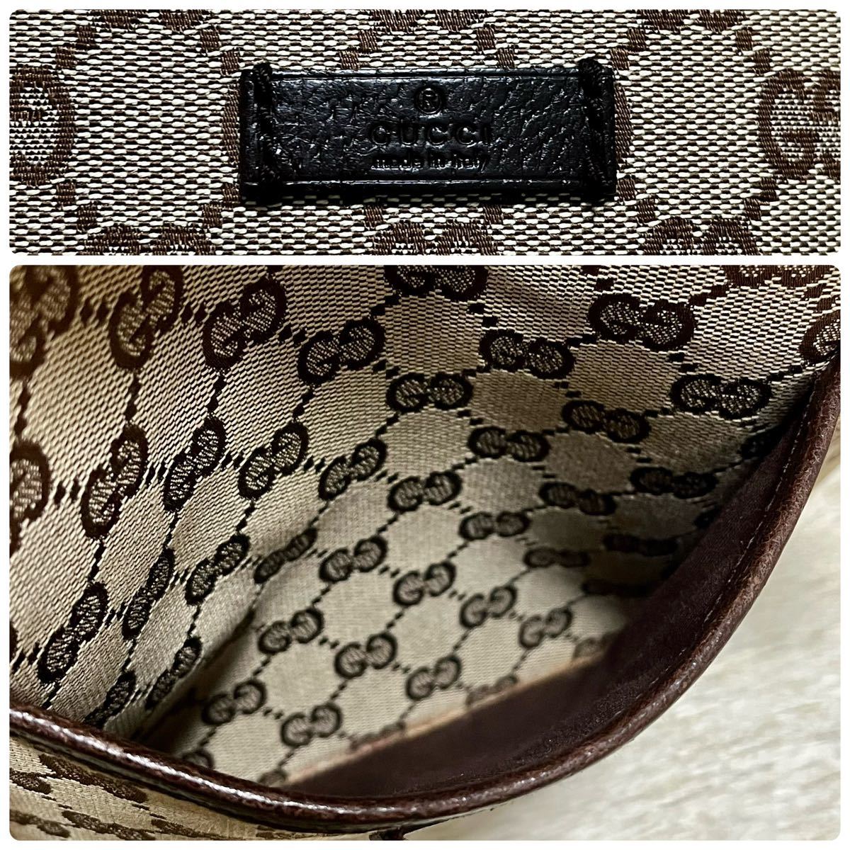 美品】GUCCI グッチ ショルダーバッグ クロスボディ 斜め掛け GG柄 GG