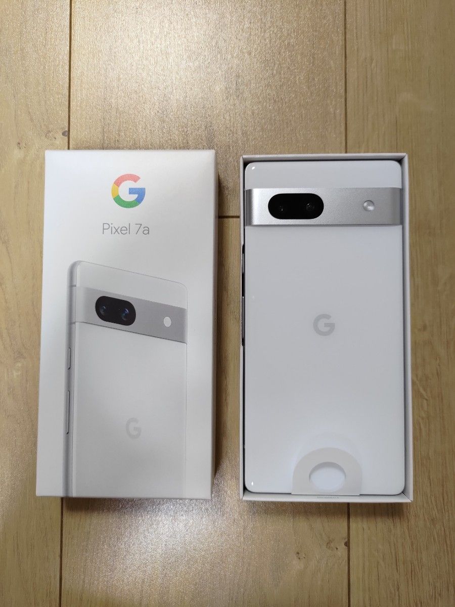 新品未使用】Google Pixel7a 128GB snow+限定ケース+割引券等2枚