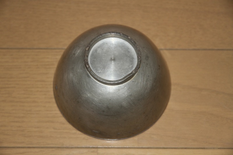 ◇希少◇ 時代 金工美術 【 永楽堂謹製 造 古錫製 盃 共箱 】煎茶道具