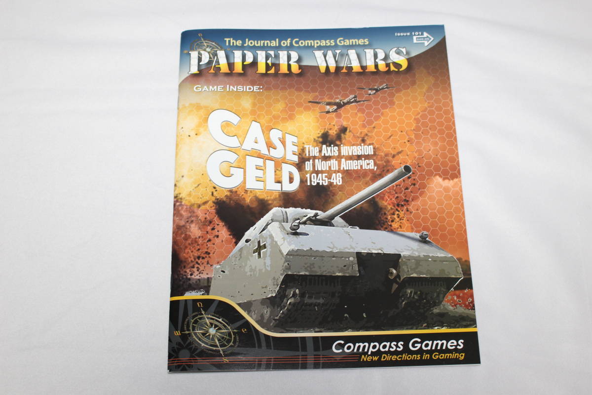 swg (Compass Games)Paper Wars #101 CASE GELD ナチスドイツ・大日本帝国によるアメリカ侵攻、日本語訳付、新品