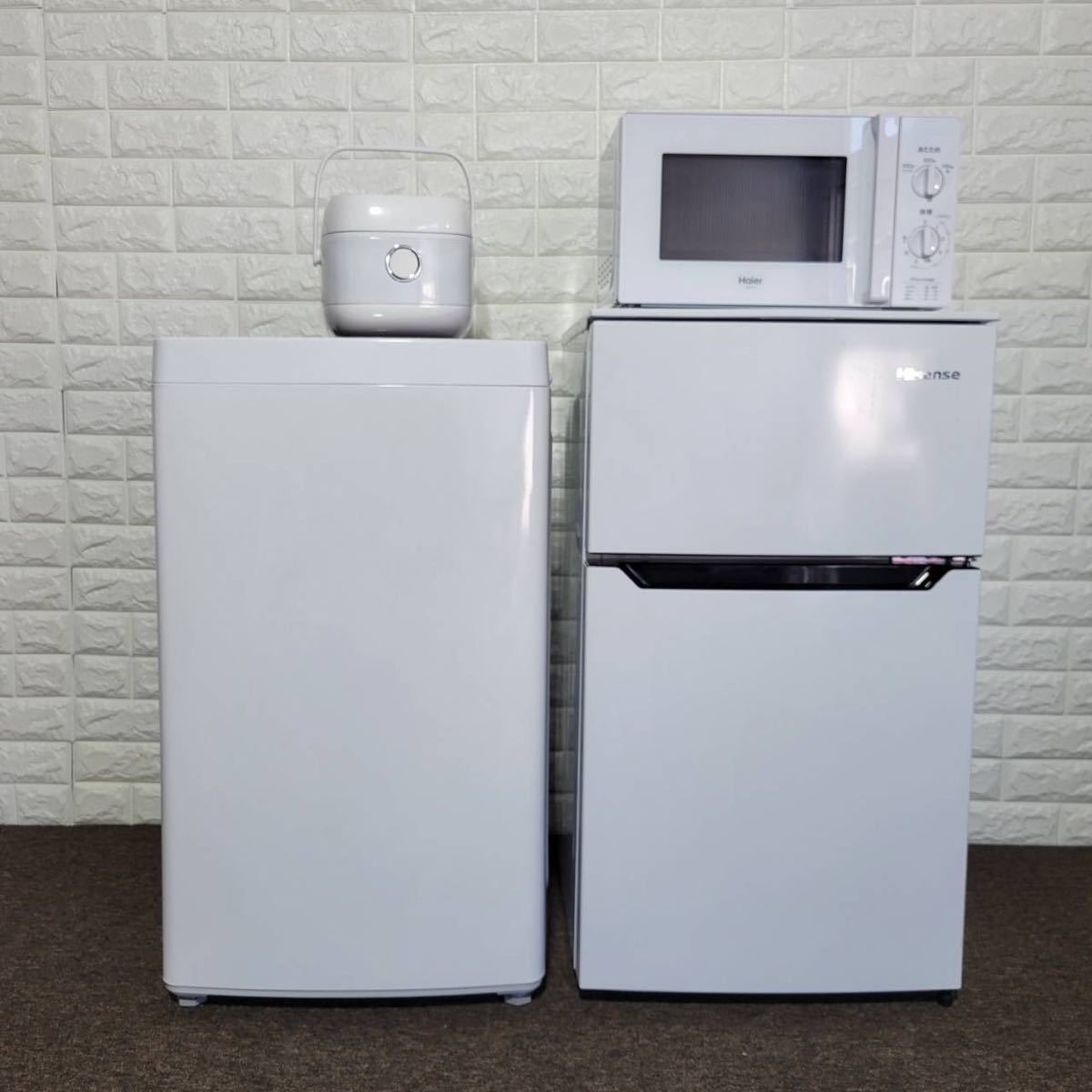 生活家電セット 冷蔵庫 洗濯機 電子レンジ 炊飯器 高年式 1人暮らし M0218