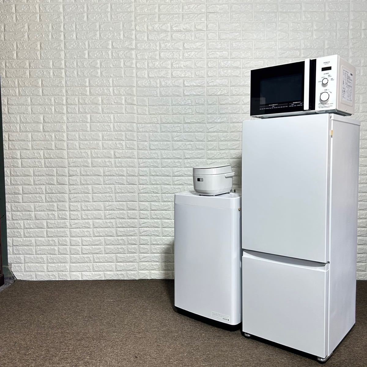 生活家電セット 冷蔵庫 洗濯機 電子レンジ 炊飯器 1人暮らし k0206-