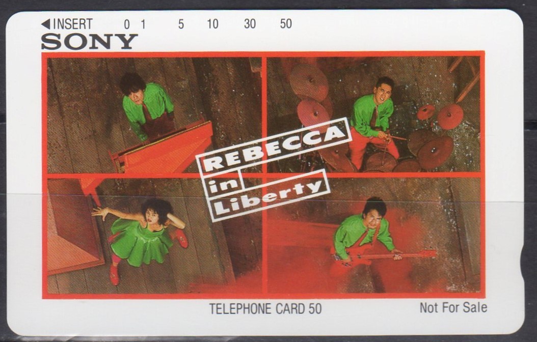 未使用 テレホンカード レベッカin Liberty 110-011の画像1