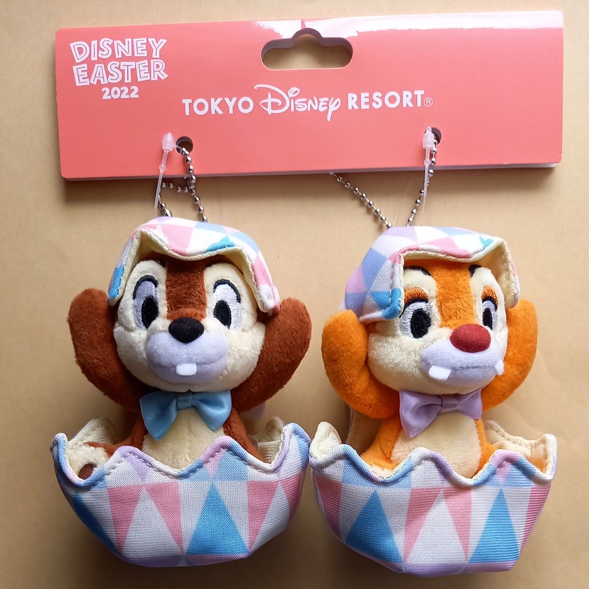 ディズニー チップとデール ぬいぐるみバッチ イースター