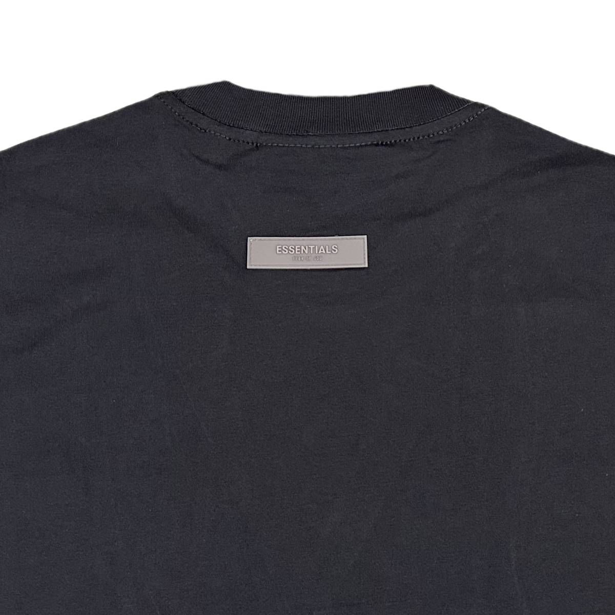 [並行輸入品] FEAR OF GOD FOG ESSETIALS エッセンシャルズ 1977ロゴ 半袖 Tシャツ (ブラック) (L)