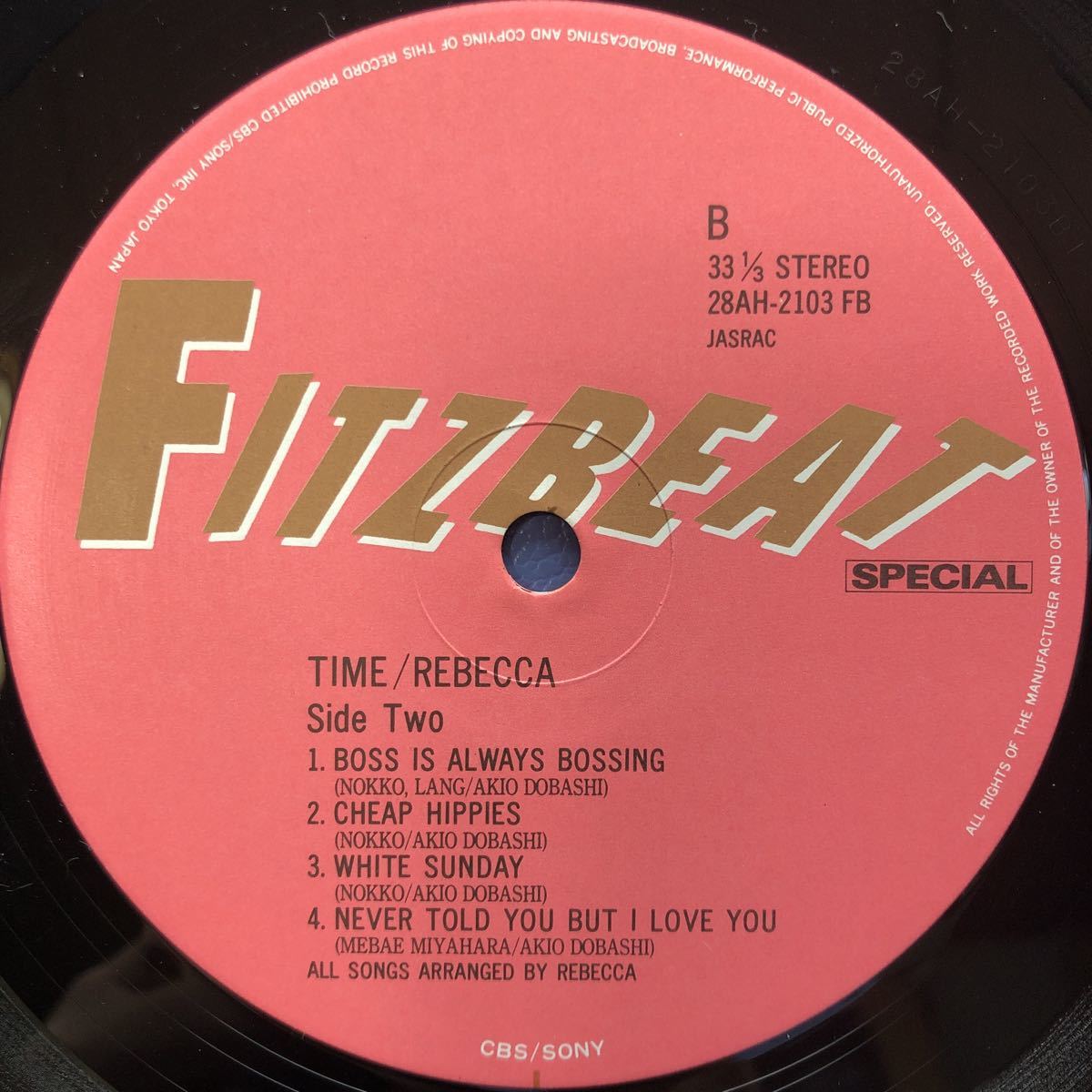 REBECCA レベッカ TIME LP レコード 5点以上落札で送料無料I_画像4
