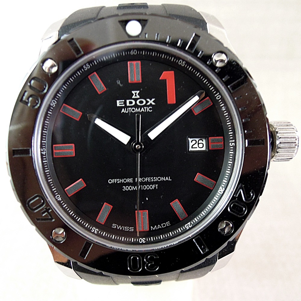 SS　EDOX エドックス　661350 80088 CLASS-1 パワーボート チャンピョンシップ ラバーベルト ETA2893《 即決・消費税無・送料込 》箱・取説_画像3