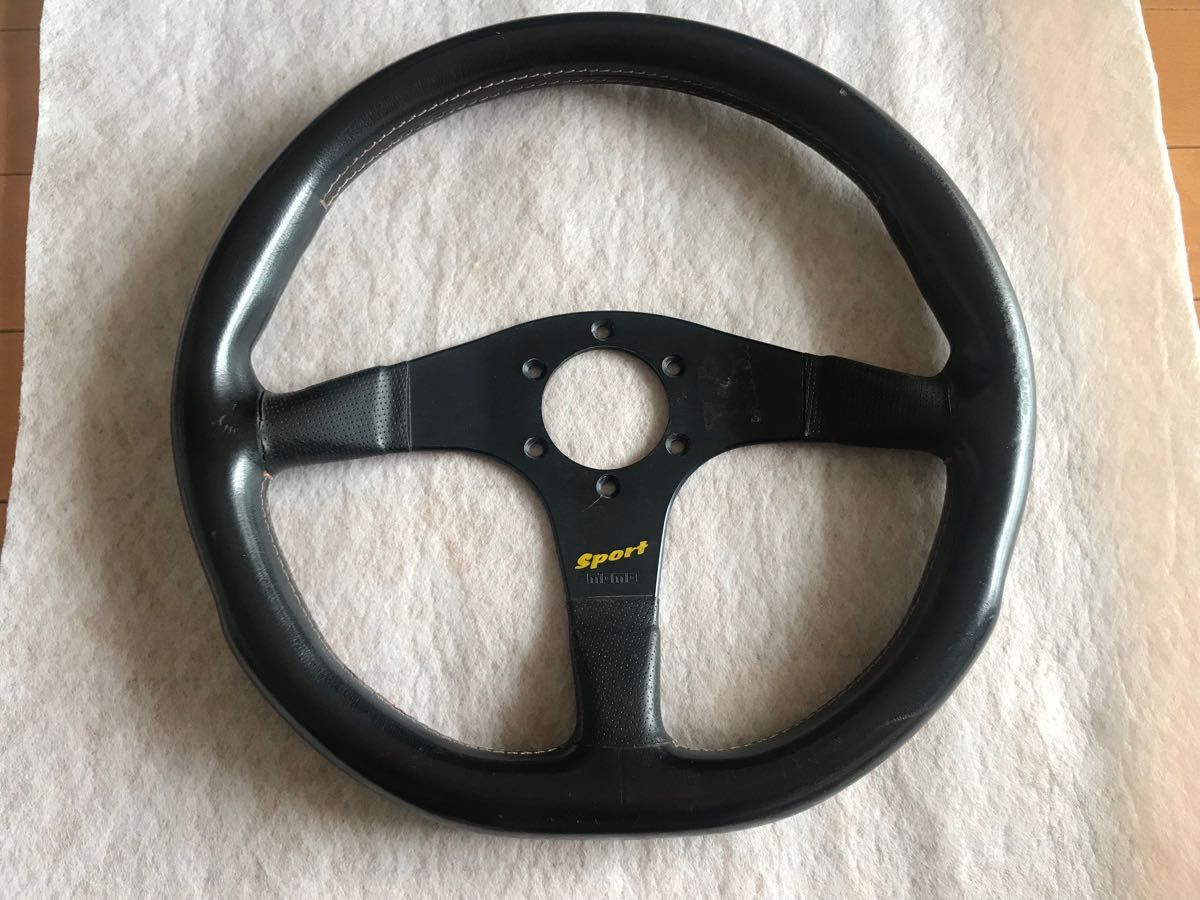 当時物 1996年製造 MOMO モモ sport スポーツ 革巻き レザー 当時物 1996年製造 MOMO モモ sport スポーツ 革巻き レザー