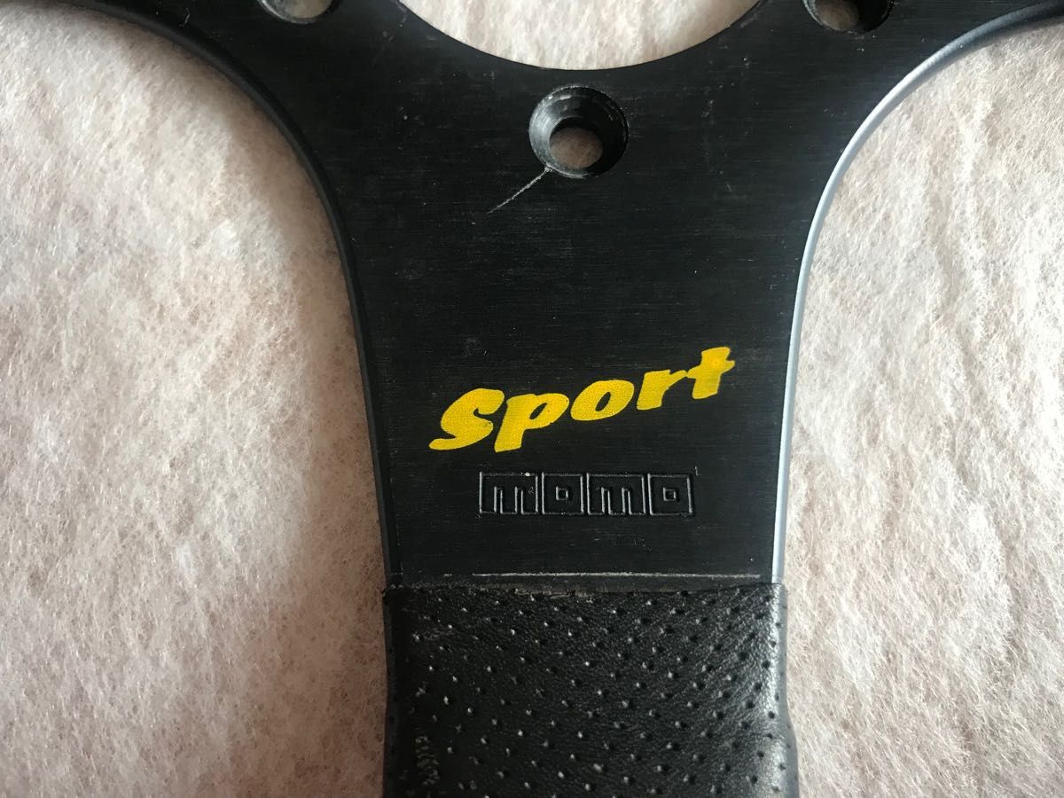 当時物 1996年製造 MOMO モモ sport スポーツ 革巻き レザー 当時物 1996年製造 MOMO モモ sport スポーツ 革巻き レザー