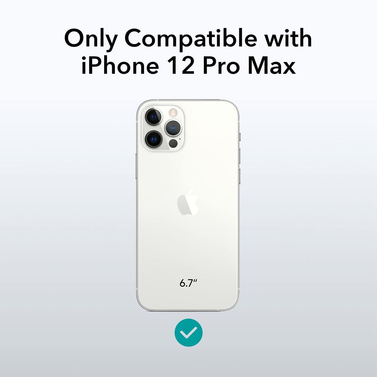 ESR iPhone12Pro Max 用 ケース フィルム2枚付属 6.7インチ 強化ガラスフィルム クリアケース 透明
