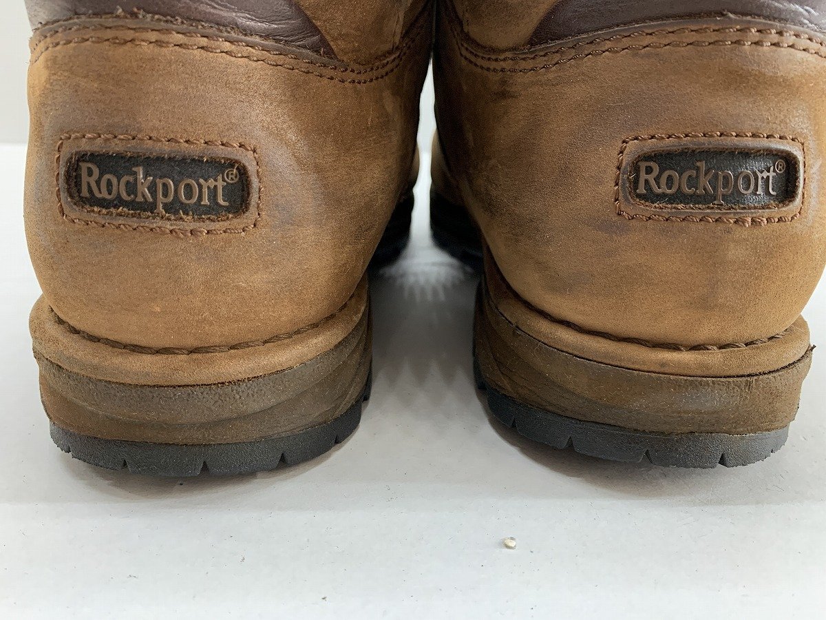 Rockport トレッキングシューズ USA８ ブラウン カーフスキン[17694_画像6