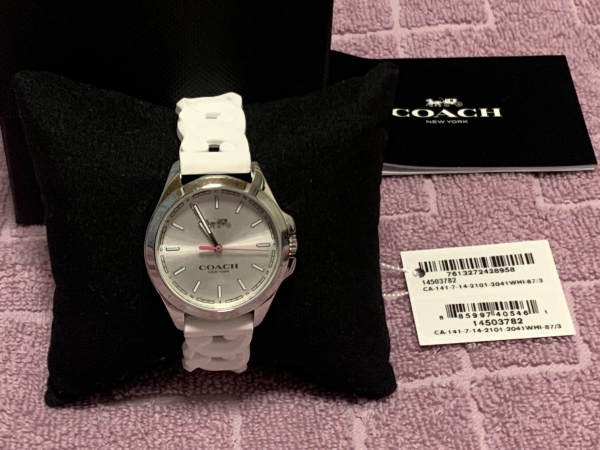 新品未使用□コーチ COACHリビー ウォッチ 34MM 腕時計 白 レディース