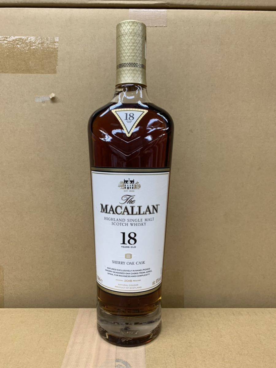 未開栓 The MACALLAN マッカラン 18年 シェリー オーク カスク 2018年