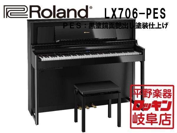 Roland LX706-PES 黒塗鏡面艶出し塗装仕上げ