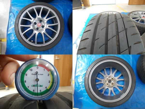 ★中古★フィアット500 アバルト695 595 トリブートフェラーリ■ABA-312142■205/40R17 84Ｗ■タイヤ純正17インチアルミホイール4本SET_画像2