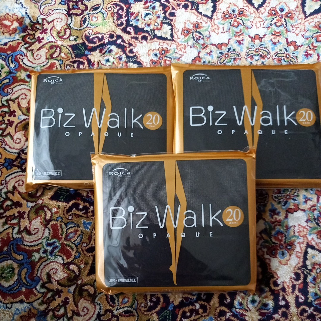 FUKUSUKE BizWalk 20 Denier 3 pair free shipping fkskebiz walk black new goods unopened luck .