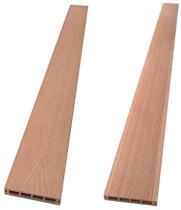 【人気商品】 ウッドデッキ 人工木材 人工木 部材 ウッドデッキ 木目調床材W-B210 150×25×2000mm【W-B210】 (ナチュラル・12本セット)の画像1