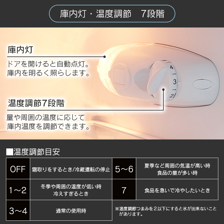 アイリスプラザ 2ドア 冷蔵庫 ダークウッド PRC-B092D-M 87L 幅47.5cm 右開き_画像6