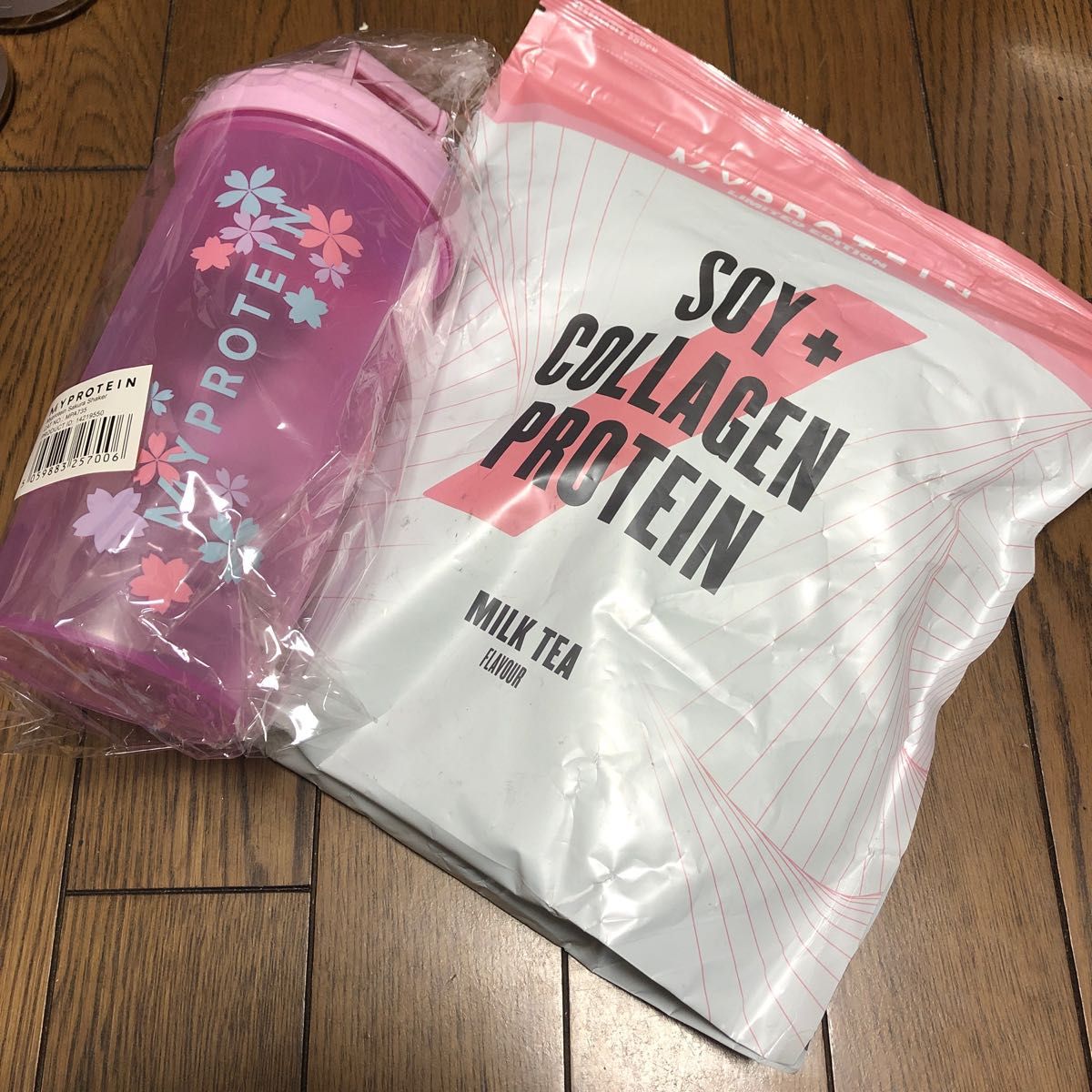 MYPROTEIN マイプロテイン ソイ+コラーゲン プロテイン + 桜シェイカー