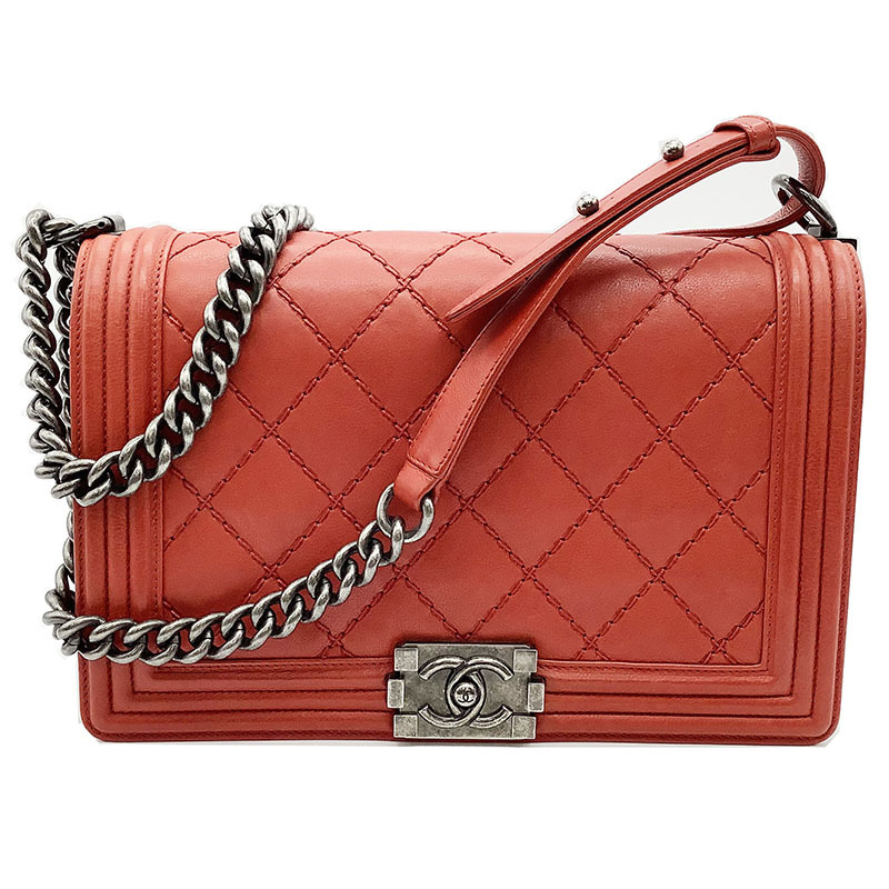 シャネル CHANEL ボーイシャネル ワイルドステッチ チェーンショルダー