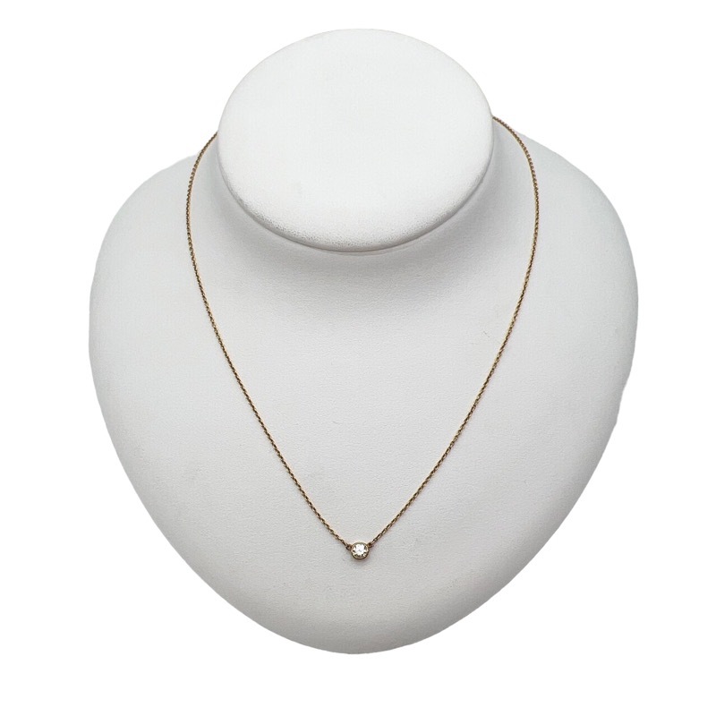 ティファニー TIFFANY&CO バイザヤードネックレス 750YG K18イエロー